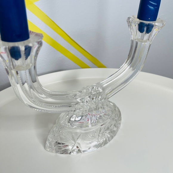 Crystal Double Candle Holder - Picture 2 of 4